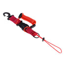 Durable Scuba Diving Spiral Spring Coil Lanyard Camera Safety Leash Red