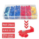 67Pcs AWG Quick Splice Solderless Tap Wire and T-Tap Electrical Connector K
