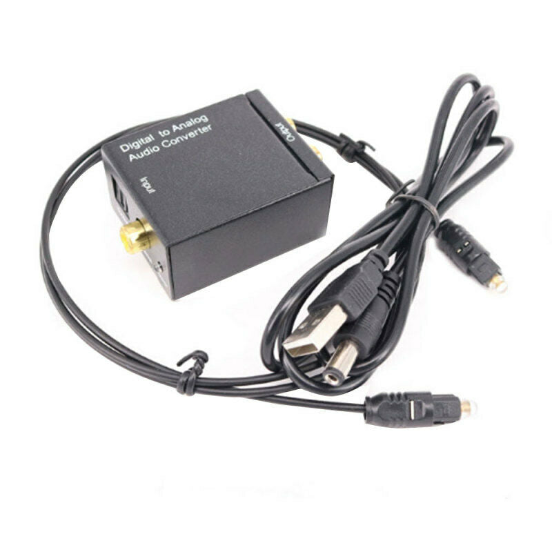 5V DC/1A Optical Coax Toslink Digital to Analog Converter RCA L/R Stereo A ZOH