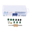Car A/C Valve Cores Ac Hose Rubber Gaskets Assortment Kit Remover Tool for  J6E5