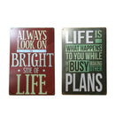 2 Pieces Metal Tin Sign Plate Poster Cafe Bar Pub Shabby Chic Plaque