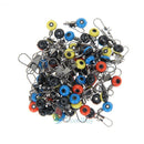 60x Tackle Running Ledger Slider Snap Connector Swivels Fishing Gear Accessory