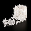 1yard Chic sewing diy embroidered lace trim ribbon wedding bridal dress trim&LJ