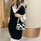 Animal Pattern Underarm Bag Women Mini Plush Shoulder Handbags Purse (6)