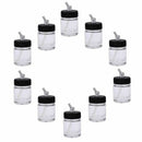 Airbrush Glass Bottle Standard Suction Lid 10Pcs Air Brush 22cc Jar Bottom