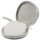 Football Ptint Zippered 24 Pcs CD DVD Round Wallet bag Black White C1A7