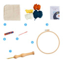 Dandelion Pattern Punch Needle Embroidery Kit with Basic Tools for Beginners