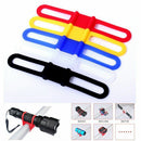 New Universal Bike Handle Bar Holder Mounting For Flashlight Torch Black ES