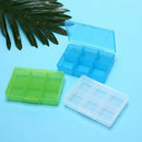 1pc Random Color Mini Pill Cases Drug Storage 6 Slots Pill Box Storage Box B Gw