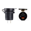 Qc 3.0 Motorcycle Marine Dual Usb Charger Socket Type-C Port Fast Full Flow