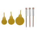 3pcs Spinner Targets w/ Round Plate, 2.5cm/1'', 3cm/1.2'', 4cm/1.6''