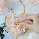 Flip Love Heart Shaped Geometric Glass Jewelry Box Glass Ring Box Exquisite A3I5