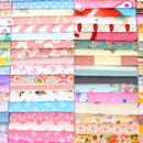 100pcs 12*10cm Floral Cotton Fabric Bundle Patchwork Scraps Quilting Sewing