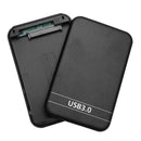 2.5 inch SATA 2 to USB3.0 HDD SSD Case External Hard Disk Enclosure (Black)