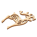 Pack of 10 Christmas Wood Chip Tree Ornaments Hanging Decoration for Kids G M6U4