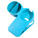 2pcs Coffee Drinking Cup Holder Clip Storage Table Desk Side Clamp Red Blue