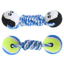 Creative Dog Pet Chew Toys Dog Clean Teeth Training Tool Woven Dumbbell Rope