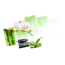 5 Panels Large Canvas Pictures Wall Art Prints Hanging Poster Orchid Stone S