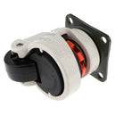 55mmFoot Master Nylon Wheel Low Profile Leveling Caster Rated Heavy Duty