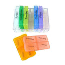 English color portable one week sealing box 7 layer folding box pill small J0X2