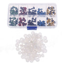 100Pcs/box 5 colors-Mix 8mm plastic safety eyes for plush animal OZ