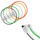 5PCS Stainless Steel Wire Keychain Cable Key Ring Chains for Outdoor Hiking TOOL