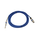 3Pin XLR Female to 1/4" 6.35mm TRS Male Balanced Stereo Audio Mic Cable 1.8m
