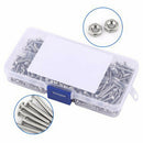 60pcs M6 Stainless Steel 304 Pan Head Round Head Hexagonal Screw Combinati KGB