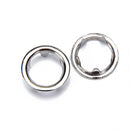 50 Set Nice Plated PRESS STUDS SNAP POPPER 11mm Prong Snap Fastener Press Stud