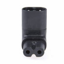 2.5A IEC320-C8 to C7 90 Degree Up Angle Angled Power Adapter Converter 110-