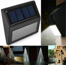 6 LED Solar Powered Wall Light Outdoor Garden Wall Fence Pathway Security Lamp