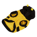 Warm Plush Bee Type Hoodie Pet Dog Cat Puppy Coat Sweater Outerwear Size S X6X6