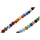 Murano Glass Beads Strand 6mm Multicolor Y9Q8