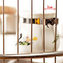 2 Pcs Food & Water Bird Cup, Ceramic Feeding Dish Feeder for Parrot Macaw