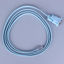 1.8m DB 9Pin rs232 serial to rj45 CAT5 ethernet adapter LAN console cable blu uW