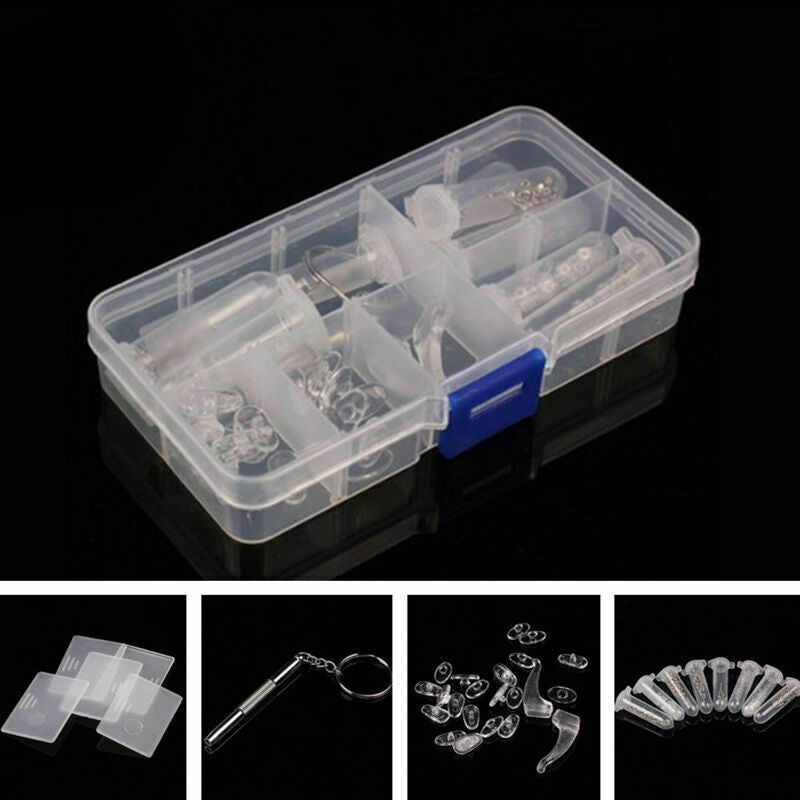 Screw Nose Nut Pad Optical Repair Tool Assorted Kit For Eyeglass Set Glasse V9F5