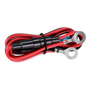 Quick Charge Car Charger Socket QC3.0 Socket LED Voltmeter Boat Black+Red