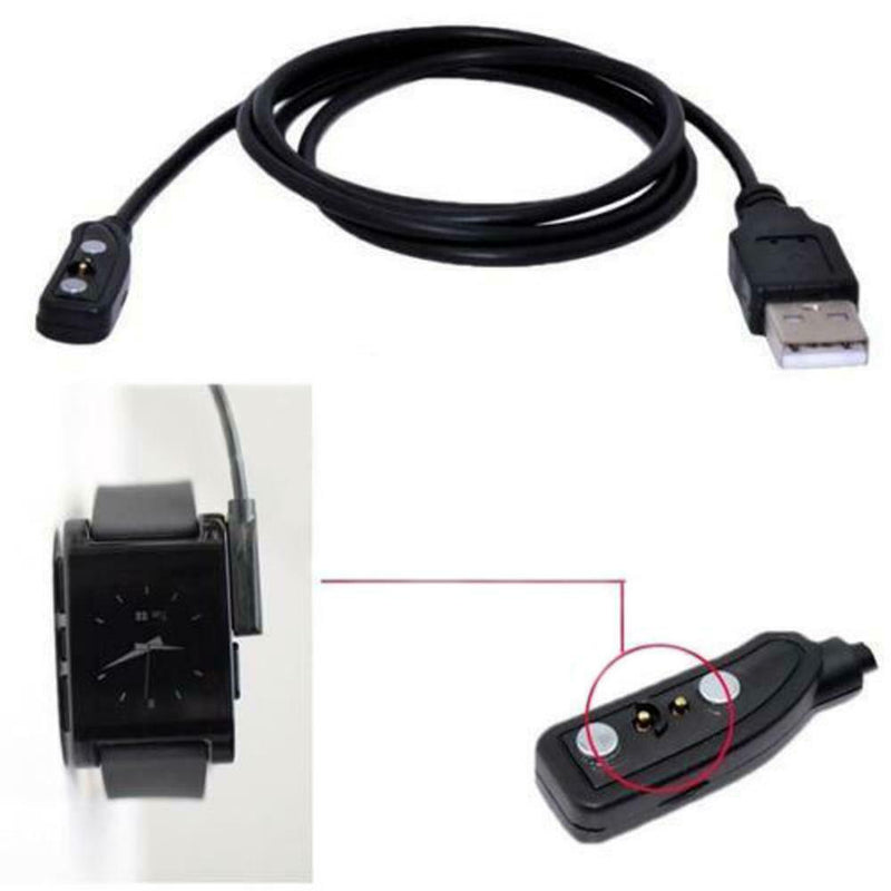 Magnetic USB Charger Cord Charging Cable for Pebble Smart Watch