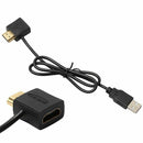 Convertor USB Male Charger Cable Splitter Adapter 50cm HDMI Male To Female F4M4