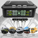 AN-12 Solar Car TPMS Voice Alarm Tire Pressure Monitoring System+Internal Sensor