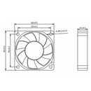 Hot 2X 60mm DC 12V 2 Pins PC Computer Desktop Case CPU Cooler Cooling Quiet Fan