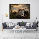 5D DIY Full Drill Diamond Painting Leopard Cross Stitch Embroidery Mosaic