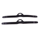 2Pc Black Standard Rubber Fin Strap Scuba Diving -Universal Fits Most Fins L