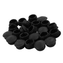Blanking End Caps 13mm Dia Plastic Round Tubing Tube Inserts 24 Pcs S5Z1