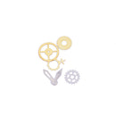 1X100pcs Metal Gear Stud Sheet Mixed Steampunk Nail Art Decoration ATA~