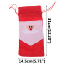 Red Wine Bottle Cover Bags Snowman Santa Claus Christmas Decoration Xmas Sequ JR