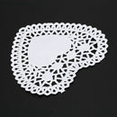 100x 4 inch White Love Heart Paper Lace Doilies doily For cardmaking scrapb G6A1