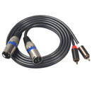 1.5M Dual Rca Male To Xlr Male Cable 2 Xlr To 2 Rca Plug Adapter Hifi Stere