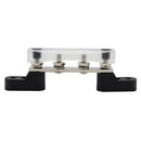 4x6mm 1/4in Studs Single Buss Bar Electrical Terminal Board 100A with Cover A
