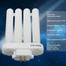 27W 6500K Quad Tube Energy Saving Compact Fluorescent Lamp Light Bulb X1J0 O3Z6